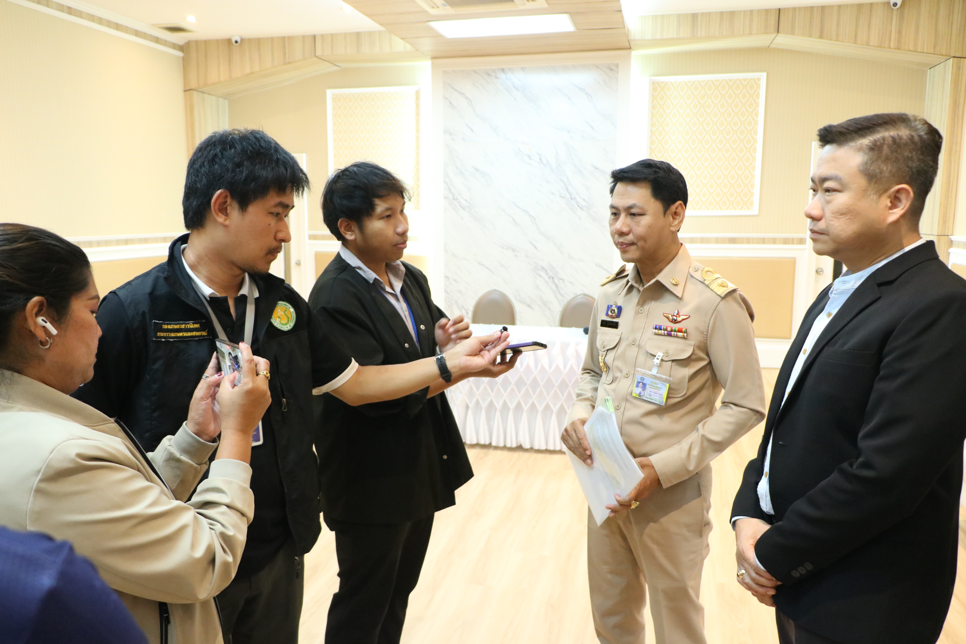 title - ส.ป.ก. ร่วมแถลงข่าวรายงานสถานการณ์น้ำ กระทรวงเกษตรและสหกรณ์
